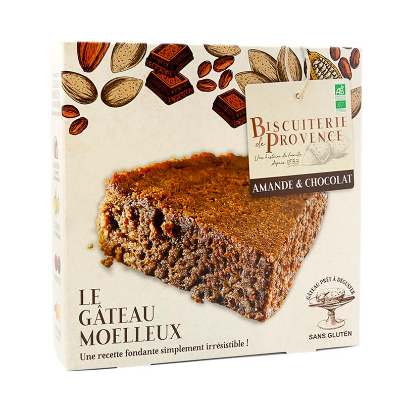 Gâteau BIO Amande & Chocolat - Sans Gluten, 225g